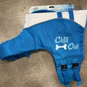 AFP dog life jacket Medium Chill Out Blue